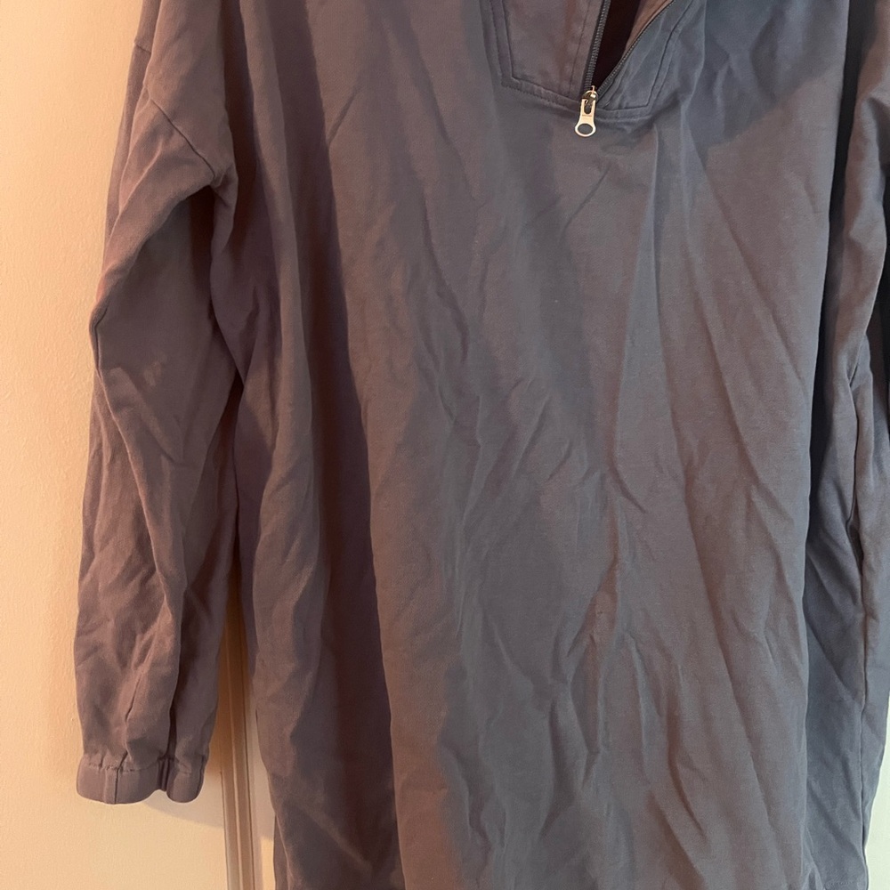 Salty Half Zip Navy Sweater